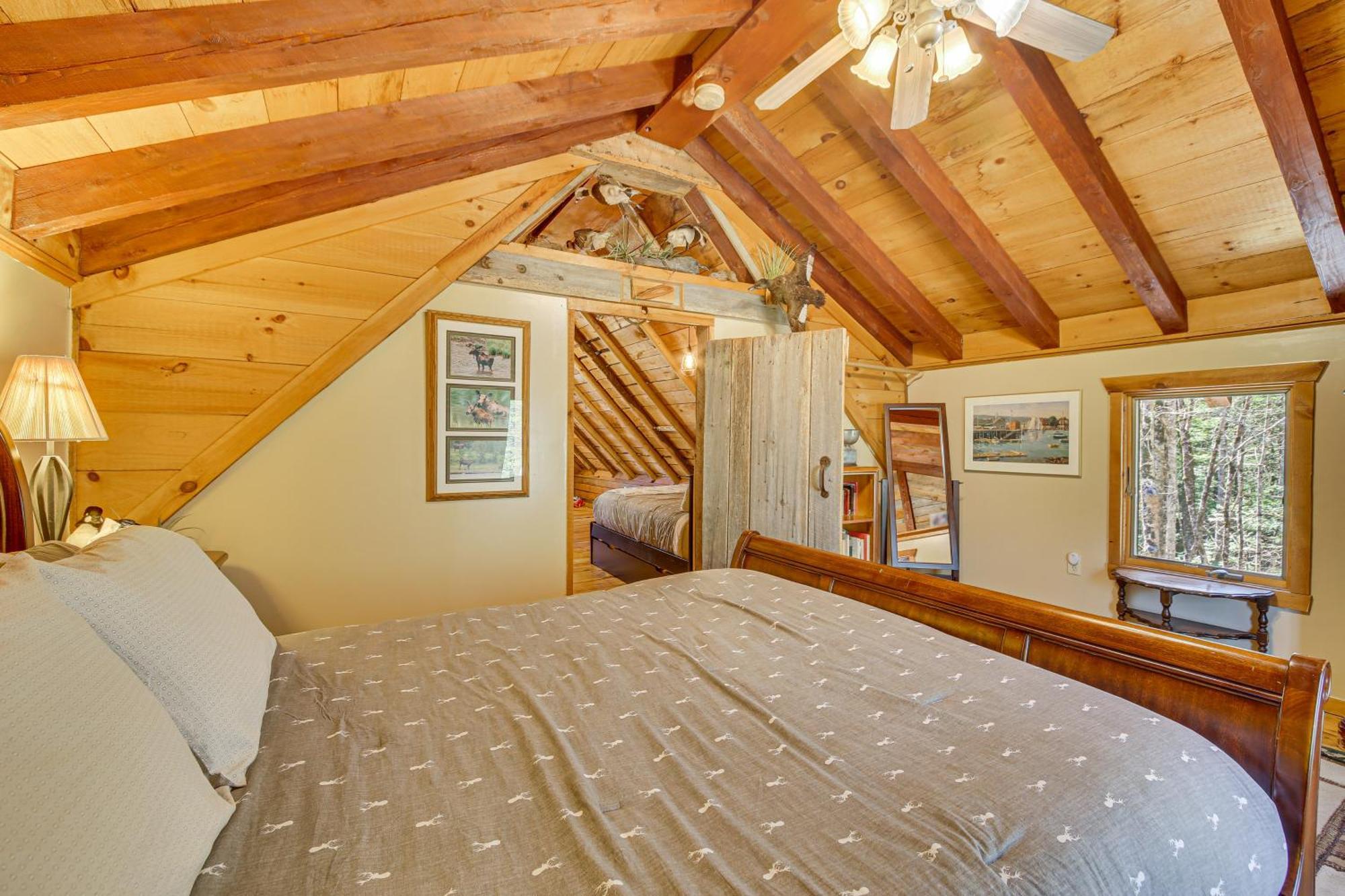 Rustic Searsport Cabin Loft And Sunroom On 10 Acres Zewnętrze zdjęcie