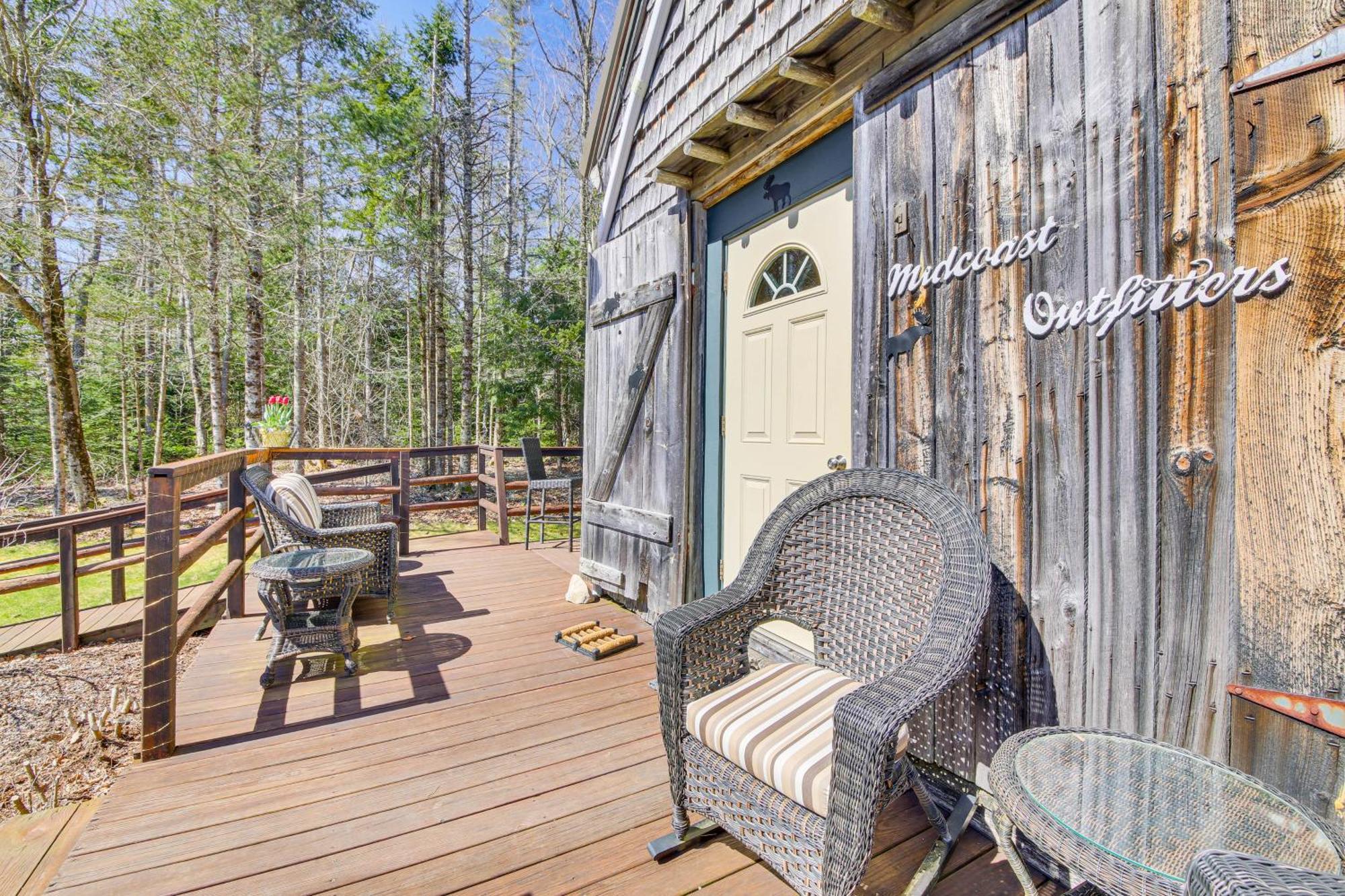 Rustic Searsport Cabin Loft And Sunroom On 10 Acres Zewnętrze zdjęcie